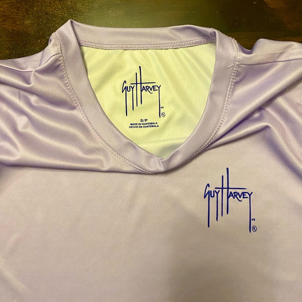 Guy Harvey Lavender Crew Neck Shirt